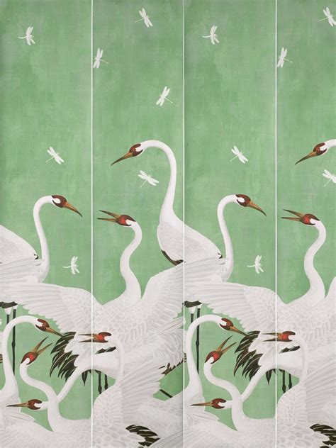 gucci heron printed wallpaper green|Gucci wallpaper green.